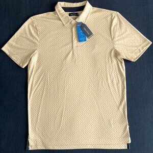 Nautica - Men's Short Sleeve Printed Crab Geo Golf Polo Shirt